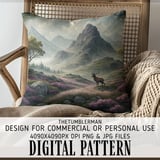 Ethereal Highland Stag Digital Size Bundle Png thumbnail 5