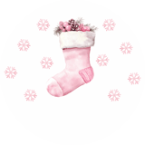 Baby First Christmas Stocking Digital Art thumbnail 3