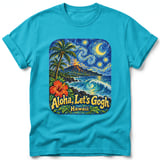 Aloha, Let's Gogh ~ Comfort Colors Premium Tee thumbnail 1