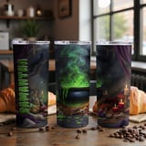 Personalized Halloween Tumbler, Witch Cauldron, Raven Tumbler, Spooky Tumbler, Custom Name Tumbler, Halloween Gift, Halloween Decoration thumbnail 5