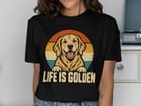 Life Is Golden Retriever Tee thumbnail 1