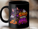 Scary Please Im Adorable Black Cat Mug thumbnail 9