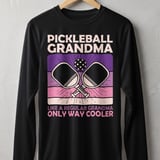 Pickleball Sport-Tek Long Sleeve Tee, Pickleball Grandma Like a Regular Grandma Only Way Cooler, Sun Shield Shirt thumbnail 1