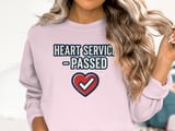 Heart Service Passed T-Shirt: Successful Operation Milestone, Cardiac Recovery Apparel thumbnail 6