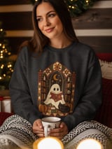 Cozy Bookish Ghost Tee thumbnail 10