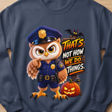 Officer Hoot the Owl Halloween Sweatshirt thumbnail 7
