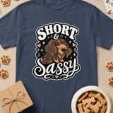 Short & Sassy Long-Haired Dachshund T-Shirt thumbnail 2
