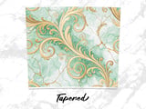 20 oz Tumbler Wrap, Green Marble Gold, Sublimation Design, Straight and Tapered Wrap png, Digital Download, Tumbler Design thumbnail 4