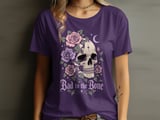 Bad to the Bone Floral Skull Tee or Sweatshirt thumbnail 10