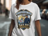 US Coast Guard Sailor T-Shirt, Patriotic Military USCG Veteran Gift, Female Service Member Apparel, Honor Respect Duty Tee thumbnail 7