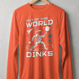 Pickleball Sport-Tek Long Sleeve Tee, Out of This World Dinks, Sun Shield Shirt thumbnail 4