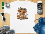 Cute Highland Cow Coffee Tee thumbnail 9