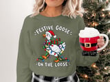 Festive Goose On The Loose Sweatshirt thumbnail 4