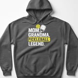 Pickleball Gildan Fleece Hoodie, Mom Grandma Pickleball Legend, Court Pullover thumbnail 4