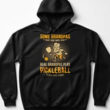 Pickleball Gildan Fleece Hoodie, Some Grandpas Take Naps Real Grandpas Play Pickleball (Then Take a Nap), Court Pullover thumbnail 1