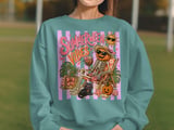 Summerween Vibes Shirt, Spooky Summer Pumpkin Skeleton Beach Cat Hoodie, Halloween Vacation Aesthetic Sweatshirt, Cute Beach Goth T-Shirt thumbnail 2