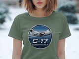 C-17 Globemaster III Military Transport Aircraft T-Shirt, Aviation Art, Pilot Gift, Air Force Tee, Veteran Shirt thumbnail 4