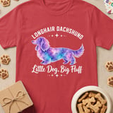 Longhair Dachshund Big Fluff Tee thumbnail 4