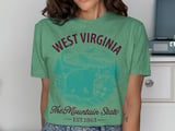 West Virginia Mountain State Bear T-Shirt thumbnail 8