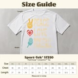 Pickleball Sport-Tek Performance Tee, Peace Love Pickleball, Court Apparel thumbnail 12