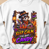 Keep Calm Randy the Raccoon Halloween Sweatshirt thumbnail 10