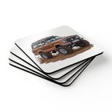 Grand Wagoneer Corkwood Coaster Set, The Waggy, Woody, Car Coasters, Fun Home Decor, Petralla Shop, Cars Section thumbnail 2