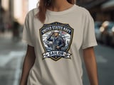 US Navy Sailor T-Shirt, Patriotic Military Veteran Gift for Him, American Flag Navy Anchor Tee, Ship & Lighthouse Graphic Shirt thumbnail 1