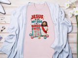 Jesus Is By My Side At Bingo Tee thumbnail 6