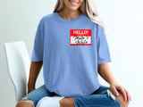 Hello My Name Is Mike's Wife T-Shirt, Funny Wife Life Shirt, Sarcastic Tee, Gift for Her, Newlywed Anniversary Top thumbnail 2