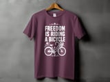 Freedom Is Riding a Bicycle | Step-Thru Cruiser Bike T-Shirt thumbnail 7