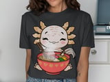 Kawaii Axolotl Ramen Feast T-Shirt thumbnail 13