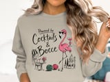 Chic Flamingo & Bocce Club Sweatshirt thumbnail 1