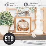 Thanksgiving PNG Gather Laugh Stay Awhile Fall Sublimation Design, Rustic Autumn Pumpkin Pie Wreath Clipart, Cozy Farmhouse Harvest Decor thumbnail 15