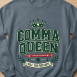 Comma Queen Shirt, Proofreading is My Superpower T-Shirt for English Teacher, Editor, Writer, Funny Grammar Lover Sweatshirt Gift thumbnail 7