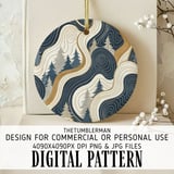 Digital Pattern Bundle, Christmas Tree Pattern, Seamless Digital Paper, Modern Trees Design, Scrapbooking Paper, Digital Print, Fabric thumbnail 3
