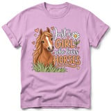 Just a Girl Who Loves Horses Tee thumbnail 6