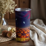Personalized Halloween Tumbler, Pumpkin Patch, Scary Tumbler, Spooky Season Tumbler, Ghost Tumbler, Halloween Gift, Custom Name Tumbler thumbnail 2