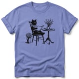 Cozy Bookish Cat Tee thumbnail 6