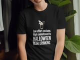 Low Effort Halloween Beer Drinking Tee thumbnail 11