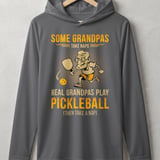Pickleball Sport-Tek Performance Hood, Some Grandpas Take Naps Real Grandpas Play Pickleball (Then Take a Nap), Lightweight Hoodie thumbnail 5