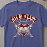 His Old Lady Fictionally Tee thumbnail 6