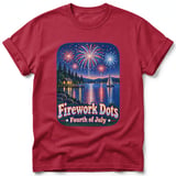 Firework Dots ~ Comfort Colors Premium Tee thumbnail 2