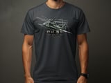 CH-53 Helicopter T-Shirt, Military Aviation Shirt, King Stallion Heavy Lift Pilot Graphic Tee, Veteran Aviation Gift for Him thumbnail 7