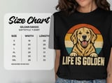 Life Is Golden Retriever Tee thumbnail 5