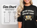 Hip Replacement T-Shirt: New Hip Today Operation, Retro Cartoon Hip Bone thumbnail 6