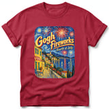 Gogh Fireworks ~ Comfort Colors Premium Tee thumbnail 2