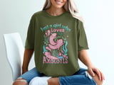 Just a Girl Who Loves Axolotls T-Shirt thumbnail 2
