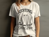 Resting Ghost Face Tee or Sweatshirt thumbnail 1