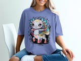 Kawaii Axolotl Archer T-Shirt thumbnail 3