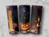 Personalized Halloween Tumbler, Black Cat Witch Tumbler, Witch Cat, Halloween Cat Name Tumbler, Cute Tumbler, Black Cat Tumbler thumbnail 4